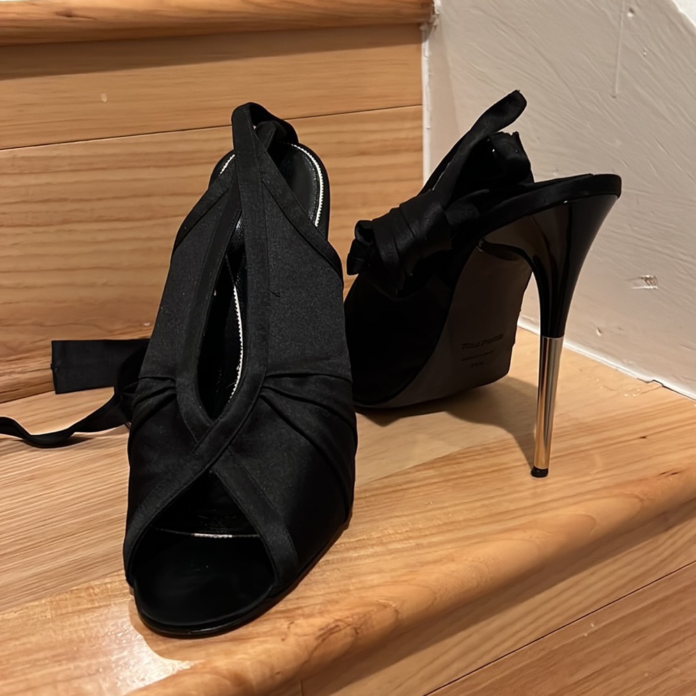 Tom Ford Satin Lace Up Stilettos